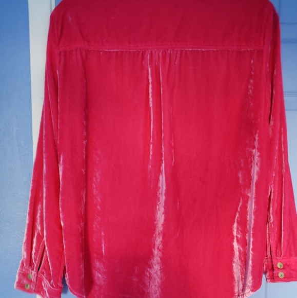 Button-down velvet shirt - Picture 2 of 3